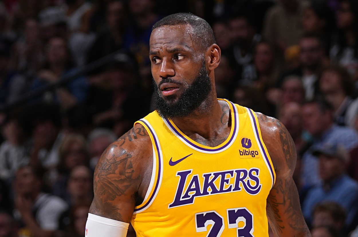Watch LeBron James Make Fan Flinch After She Appears to Call Him a ‘Crybaby’