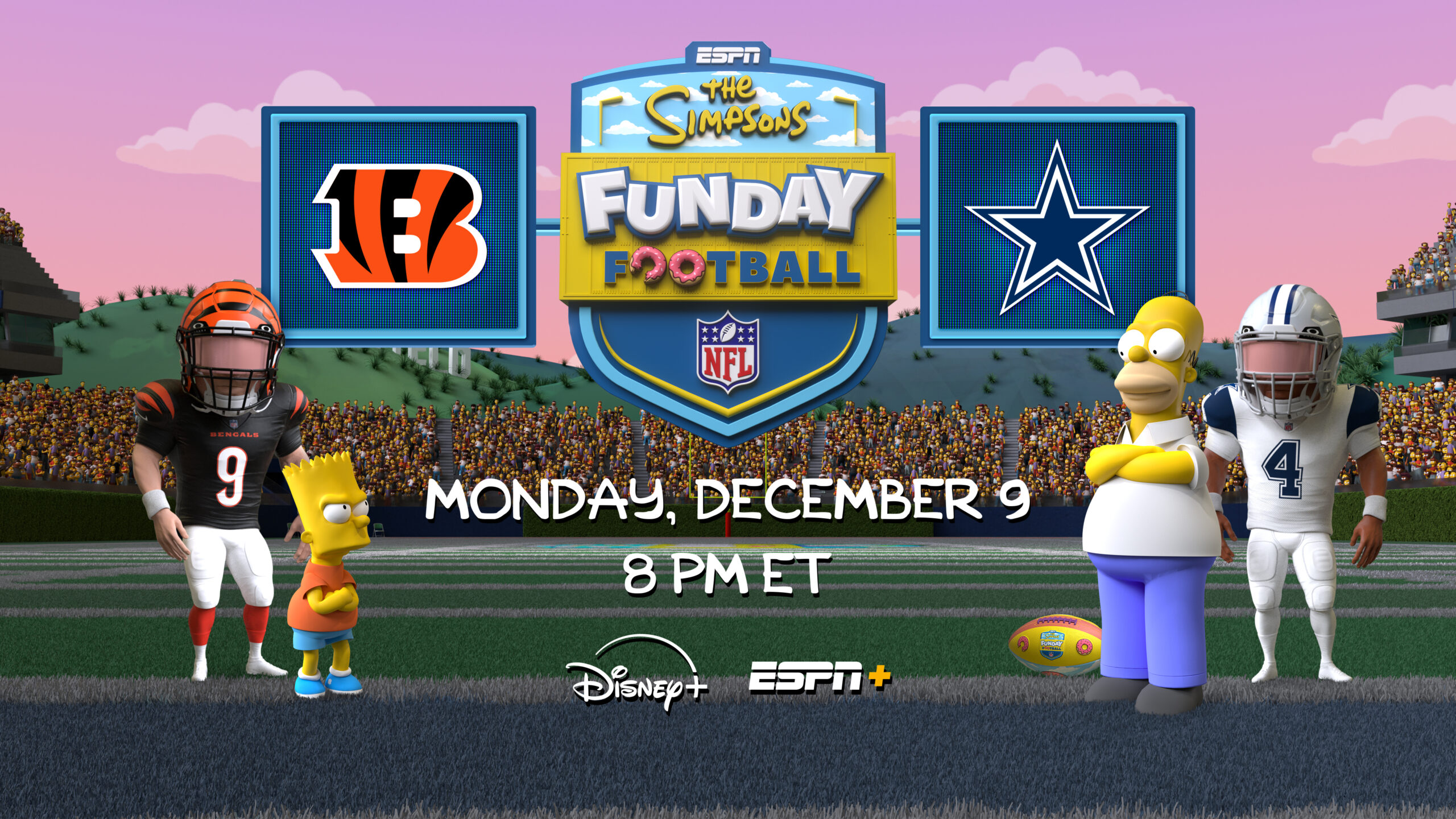 ESPN, Disney+ to Stream Live NFL Game Set in the World of ‘The Simpsons’