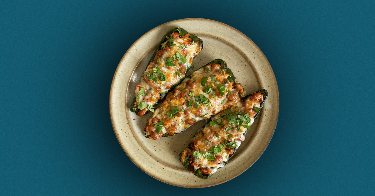 A Stuffed Poblano Pepper Recipe That Uses Up Leftover Rice